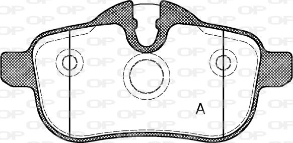 Open Parts BPA1417.00 - Bremžu uzliku kompl., Disku bremzes autodraugiem.lv