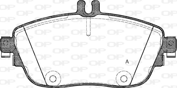 Open Parts BPA1485.08 - Bremžu uzliku kompl., Disku bremzes autodraugiem.lv