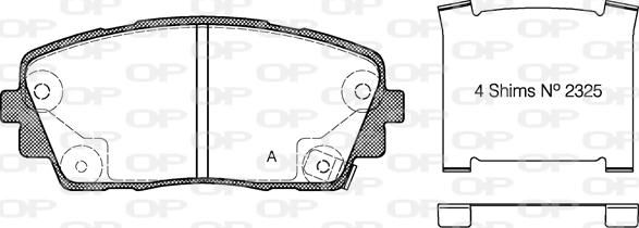 Open Parts BPA1481.02 - Bremžu uzliku kompl., Disku bremzes autodraugiem.lv