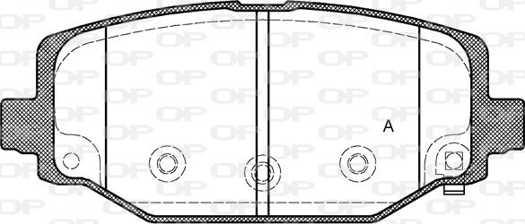 Open Parts BPA1483.04 - Bremžu uzliku kompl., Disku bremzes autodraugiem.lv