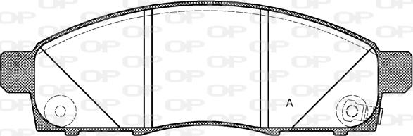 Open Parts BPA1434.02 - Bremžu uzliku kompl., Disku bremzes autodraugiem.lv