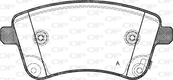 Open Parts BPA1435.02 - Bremžu uzliku kompl., Disku bremzes autodraugiem.lv