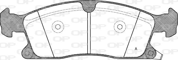 Open Parts BPA1430.02 - Bremžu uzliku kompl., Disku bremzes autodraugiem.lv