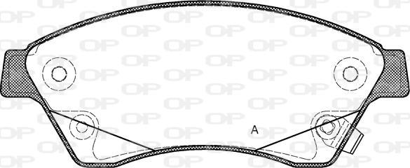 Open Parts BPA1431.12 - Bremžu uzliku kompl., Disku bremzes autodraugiem.lv