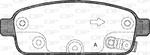 Open Parts BPA1432.02 - Bremžu uzliku kompl., Disku bremzes autodraugiem.lv