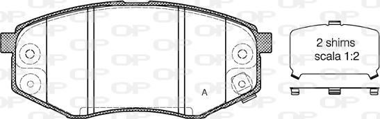 Open Parts BPA1426.02 - Bremžu uzliku kompl., Disku bremzes autodraugiem.lv