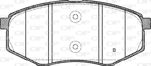 Open Parts BPA1426.02 - Bremžu uzliku kompl., Disku bremzes autodraugiem.lv