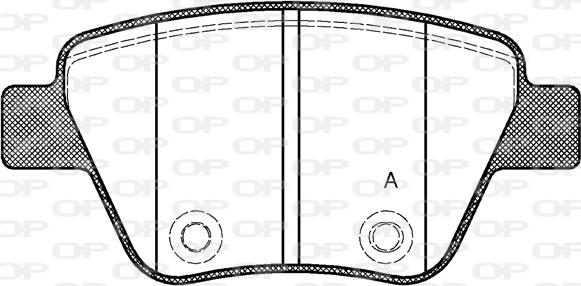 Open Parts BPA1420.00 - Bremžu uzliku kompl., Disku bremzes autodraugiem.lv