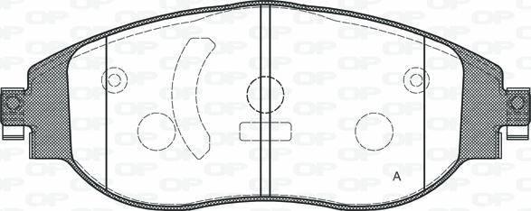 Open Parts BPA1470.00 - Bremžu uzliku kompl., Disku bremzes autodraugiem.lv