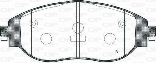 Open Parts BPA1470.00 - Bremžu uzliku kompl., Disku bremzes autodraugiem.lv