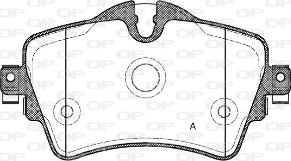 Open Parts BPA1599.08 - Bremžu uzliku kompl., Disku bremzes autodraugiem.lv