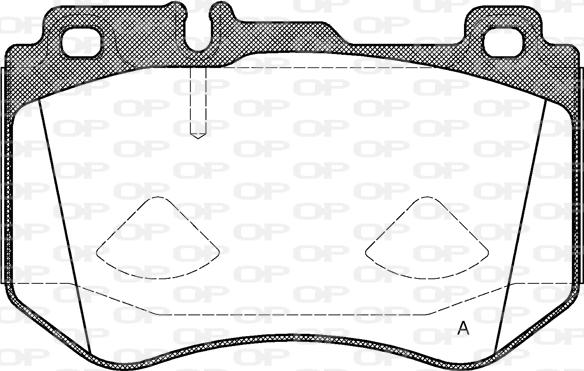 Open Parts BPA1591.00 - Bremžu uzliku kompl., Disku bremzes autodraugiem.lv