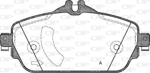 Open Parts BPA1592.08 - Bremžu uzliku kompl., Disku bremzes autodraugiem.lv