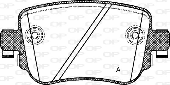 Open Parts BPA1549.08 - Bremžu uzliku kompl., Disku bremzes autodraugiem.lv