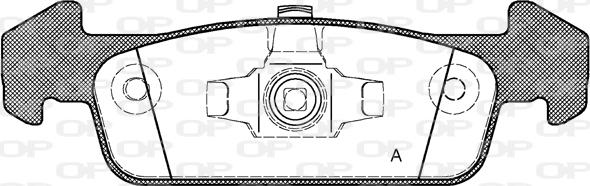 Open Parts BPA1540.10 - Bremžu uzliku kompl., Disku bremzes autodraugiem.lv