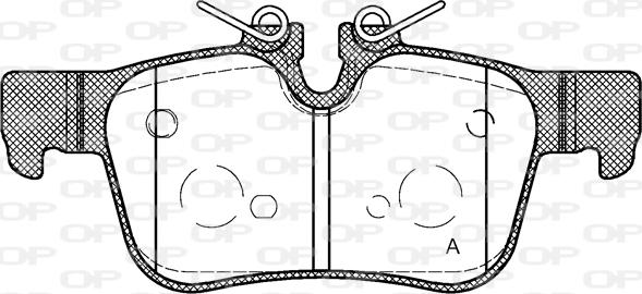 Open Parts BPA1551.10 - Bremžu uzliku kompl., Disku bremzes autodraugiem.lv