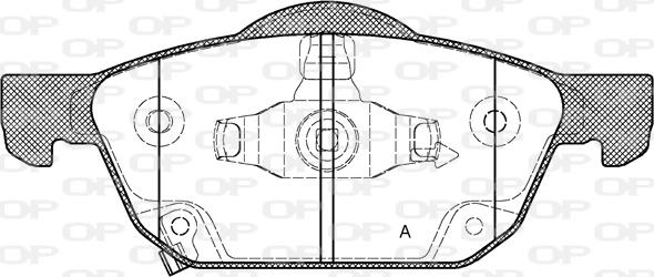 Open Parts BPA1552.02 - Bremžu uzliku kompl., Disku bremzes autodraugiem.lv