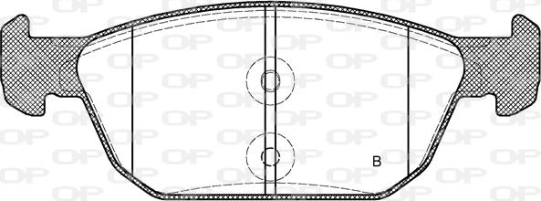 Open Parts BPA1552.02 - Bremžu uzliku kompl., Disku bremzes autodraugiem.lv