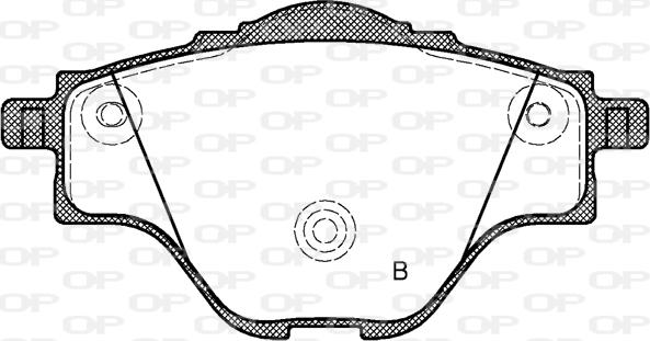 Open Parts BPA1557.00 - Bremžu uzliku kompl., Disku bremzes autodraugiem.lv