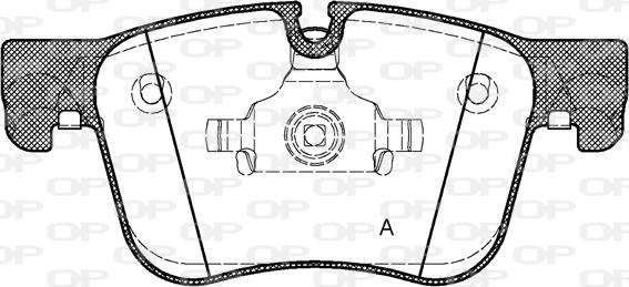 Open Parts BPA1560.00 - Bremžu uzliku kompl., Disku bremzes autodraugiem.lv