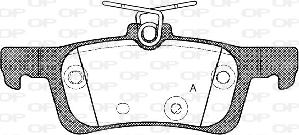 Open Parts BPA1563.00 - Bremžu uzliku kompl., Disku bremzes autodraugiem.lv