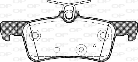 Open Parts BPA1563.10 - Bremžu uzliku kompl., Disku bremzes autodraugiem.lv