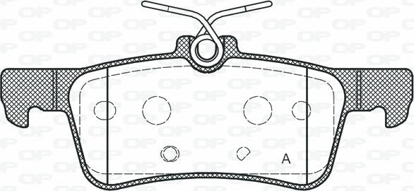 Open Parts BPA1563.20 - Bremžu uzliku kompl., Disku bremzes autodraugiem.lv