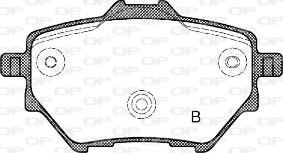 Open Parts BPA1562.00 - Bremžu uzliku kompl., Disku bremzes autodraugiem.lv