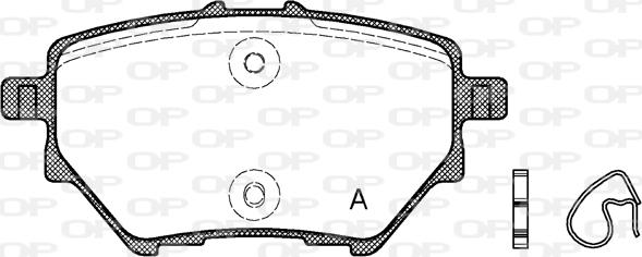 Open Parts BPA1562.00 - Bremžu uzliku kompl., Disku bremzes autodraugiem.lv