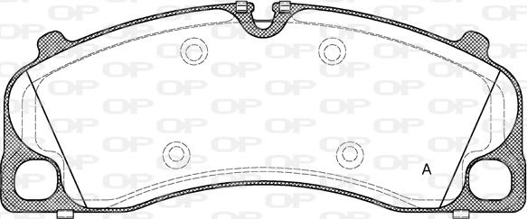 Open Parts BPA1509.00 - Bremžu uzliku kompl., Disku bremzes autodraugiem.lv