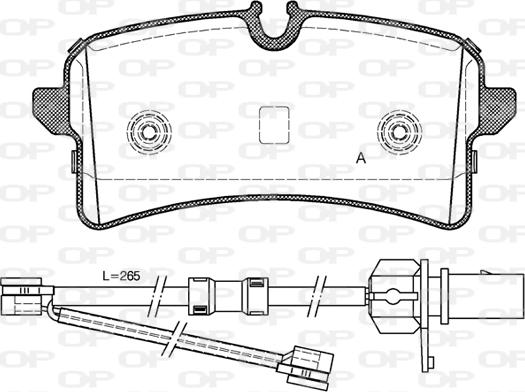 Open Parts BPA1505.02 - Bremžu uzliku kompl., Disku bremzes autodraugiem.lv