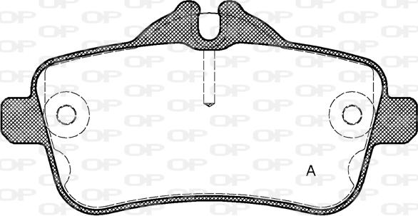 Open Parts BPA1503.00 - Bremžu uzliku kompl., Disku bremzes autodraugiem.lv