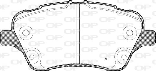 Open Parts BPA1514.00 - Bremžu uzliku kompl., Disku bremzes autodraugiem.lv