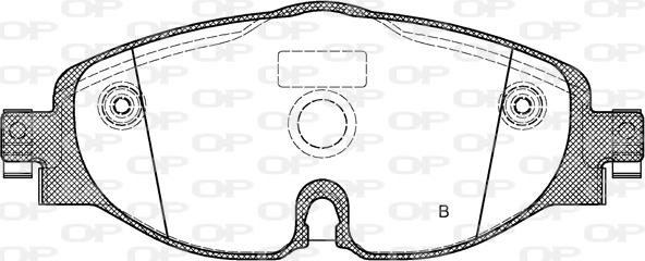 Open Parts BPA1515.01 - Bremžu uzliku kompl., Disku bremzes autodraugiem.lv