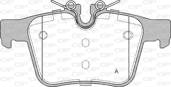 Open Parts BPA1516.45 - Bremžu uzliku kompl., Disku bremzes autodraugiem.lv