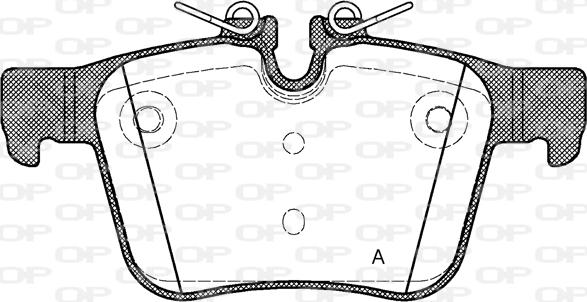 Open Parts BPA1516.40 - Bremžu uzliku kompl., Disku bremzes autodraugiem.lv