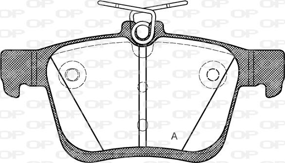 Open Parts BPA1516.00 - Bremžu uzliku kompl., Disku bremzes autodraugiem.lv