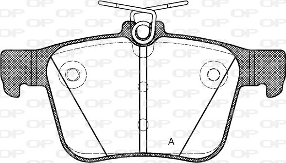 Open Parts BPA1516.10 - Bremžu uzliku kompl., Disku bremzes autodraugiem.lv