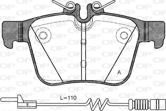 Open Parts BPA1516.20 - Bremžu uzliku kompl., Disku bremzes autodraugiem.lv