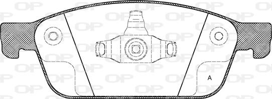 Open Parts BPA1510.10 - Bremžu uzliku kompl., Disku bremzes autodraugiem.lv