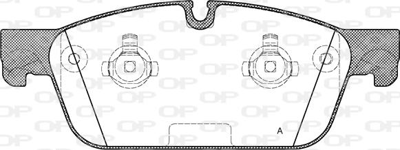 Open Parts BPA1511.00 - Bremžu uzliku kompl., Disku bremzes autodraugiem.lv