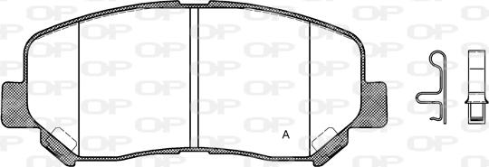 Open Parts BPA1513.02 - Bremžu uzliku kompl., Disku bremzes autodraugiem.lv