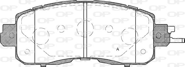 Open Parts BPA1517.04 - Bremžu uzliku kompl., Disku bremzes autodraugiem.lv