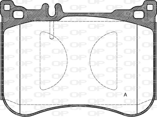 Open Parts BPA1534.00 - Bremžu uzliku kompl., Disku bremzes autodraugiem.lv