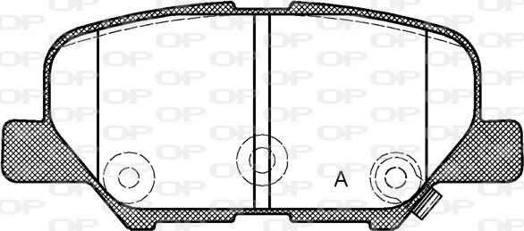 Open Parts BPA1536.02 - Bremžu uzliku kompl., Disku bremzes autodraugiem.lv