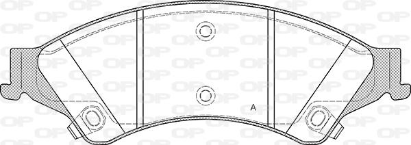 Open Parts BPA1524.02 - Bremžu uzliku kompl., Disku bremzes autodraugiem.lv