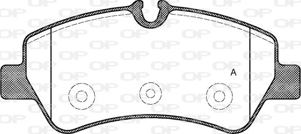 Open Parts BPA1521.00 - Bremžu uzliku kompl., Disku bremzes autodraugiem.lv