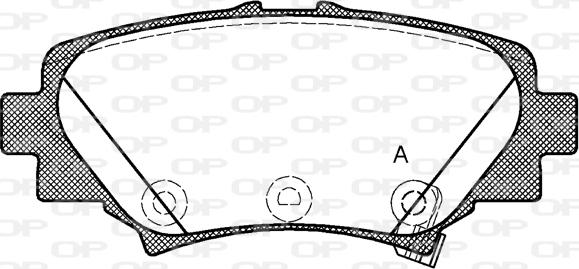 Open Parts BPA1570.02 - Bremžu uzliku kompl., Disku bremzes autodraugiem.lv