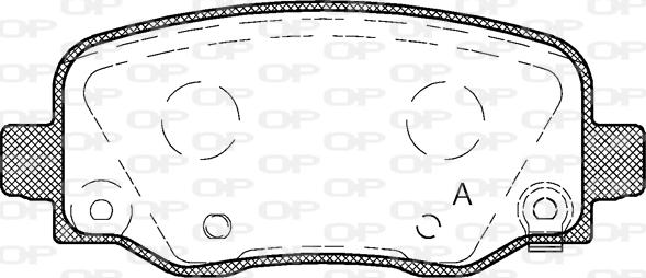 Open Parts BPA1578.04 - Bremžu uzliku kompl., Disku bremzes autodraugiem.lv