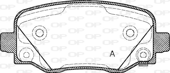 Open Parts BPA1578.02 - Bremžu uzliku kompl., Disku bremzes autodraugiem.lv